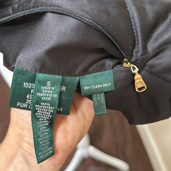 NWOT Ralph Lauren Faux Fur Reversible Vest (S) - Picture 7 of 7